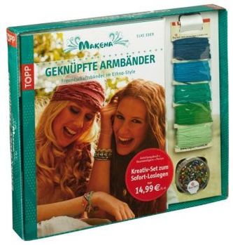 Kreativ-Set Freundschaftsbänder. Makena. Geknüpfte Armbänder