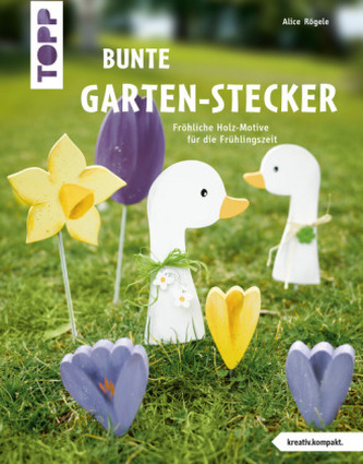 Bunte Garten-Stecker