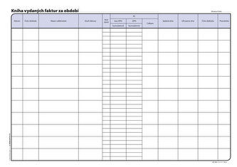 Kniha vydaných faktur, A4, 32 listů