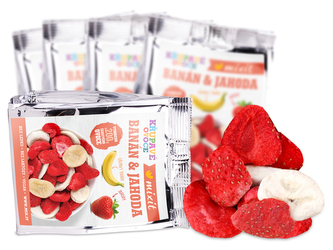 Mixit - Křupavé ovoce do kapsy - Banán + Jahoda 23 g