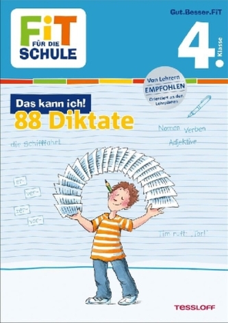 Fit für die Schule: Das kann ich! 88 Diktate 4. Klasse