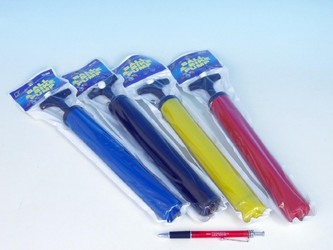 (C) Pumpa ruční PIONEER 31cm, 4 barvy, v sáčku - 1 kus