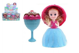 Panenka/Gelato/Cupcake - zmrzlinový pohár plast 16cm 12 druhů v krabičce 12ks v boxu
