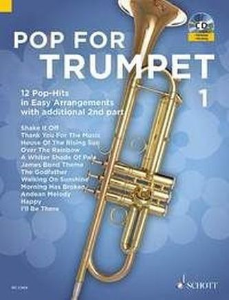 Pop For Trumpet, 1-2 Trompeten, m. Audio-CD. Bd.1
