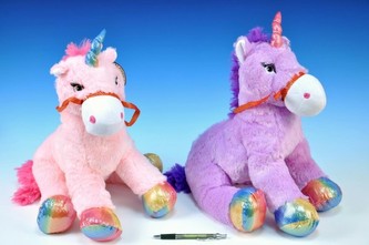 Kůň jednorožec plyš 44cm 2 barvy od 0 měsíců, 1 kus