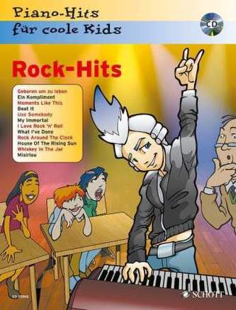 Rock-Hits, für Klavier, m. Audio-CD