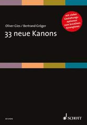 33 neue Kanons, Singpartitur