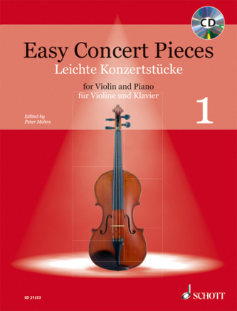Easy Concert Pieces, für Violine und Klavier, m. Audio-CD. Bd.1