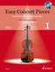 Easy Concert Pieces, für Violine und Klavier, m. Audio-CD. Bd.1
