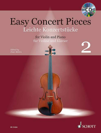 Easy Concert Pieces, für Violine und Klavier, m. Audio-CD. Bd.2