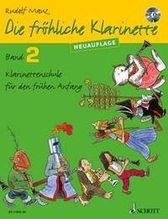 Die fröhliche Klarinette, Lehrbuch, m. Audio-CD. Bd.2