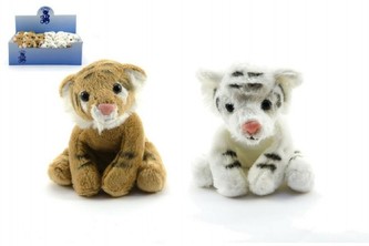 Tygr plyš 12cm asst 2 barvy 18ks v boxu