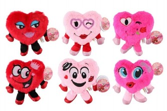 Srdíčko plyš 24 cm asst