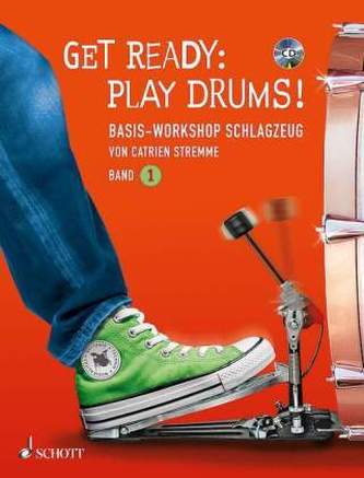 Get Ready: Play Drums!, m. Audio-CD. Bd.1