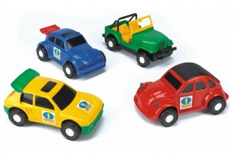 Auto Color Cars plast 20-23cm asst Wader