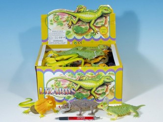 Ještěrka pískající 20cm plast, 12 druhů - 1 kus