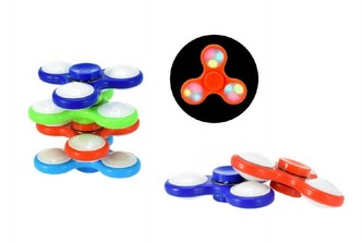 Fidget Spinner, 6 druhů na baterie - 1 kus