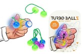 Fidget Turbo ballz plast na baterie se světlem, 4 barvy, na kartě 12x17cm - 1 kus