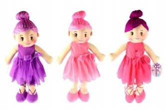 Panenka hadrová baletka 53 cm, 3 barvy (1ks v sáčku)