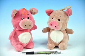 Prasátko plyš 17cm asst 2 barvy od 0 měsíců