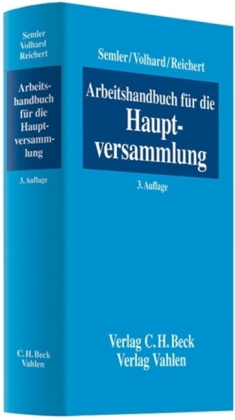 Arbeitshandbuch für die Hauptversammlung, m. CD-ROM