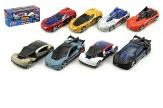 Auto kov plast 7cm; 8 druhů; v krabičce - 1 kus