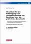 Checkliste für die Anfertigung und Qualitätskontrolle von Berichten über die prüferische Durchsicht