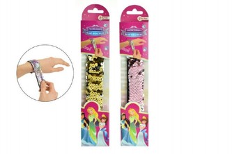 Náramek flitrový 23cm 3 barvy na kartě