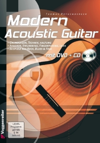 Modern Acoustic Guitar, m. Audio-CD u. DVD