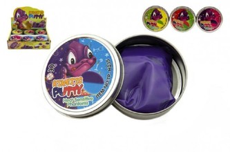 Hmota/modelína 50g inteligentní skákací 8cm (1ks v plechové krabičce) mix barev