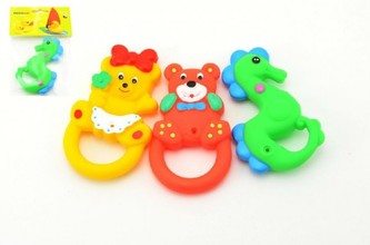 Zvířátko gumové pískací 13cm asst v sáčku 0m+