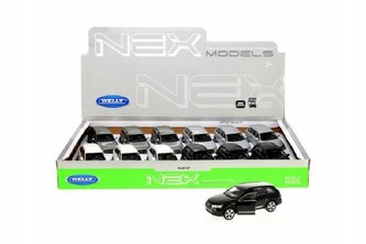 Auto Welly Audi Q7 kov 12cm asst 4 barvy 12ks v boxu