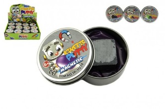 Hmota/modelína 40g inteligentní magnetická 6cm (1ks v plechové krabičce), mix barev