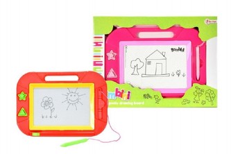 Magnetická tabulka kreslící plast 31x23cm asst 2 barvy v krabici 39x28cm