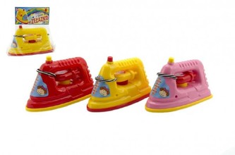 Žehlička plast 15cm, 2 barvy, v sáčku - 1 kus