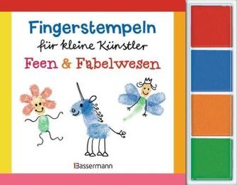 Fingerstempeln für kleine Künstler - Feen und Fabelwesen
