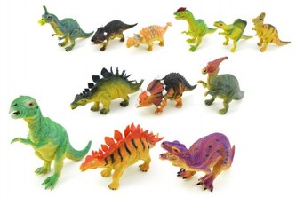 Dinosaurus plast 11-13cm asst druhů 24ks v boxu