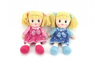 Panenka hadrová plyš 30cm  v sáčku 0+