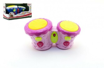 Bubínky plast 23cm na baterie se zvukem se světlem asst 2 barvy v krabici 30x16,5x14cm