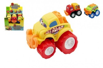 Auto plast velká kola 12cm -  1 kus