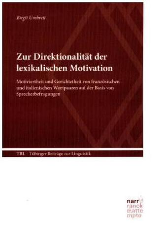 Zur Direktionalität der lexikalischen Motivationm, m. e-Book