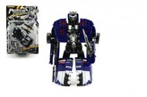 Transformer auto/robot policie s doplňky 16cm asst 2 barvy na kartě