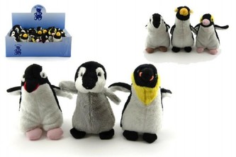 Tučňák plyš 12cm asst 6 druhů 24ks v boxu