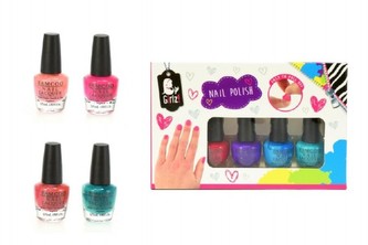 Sada laků na nehty 4ks asst 2 druhy v krabici 15x10x2cm