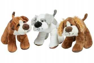 Pes plyš 22cm asst 3 druhy