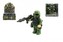 Figurka \"voják v džungli\" s doplňky plast 9cm asst mix druhů v krabičce 12x12x4cm 12ks v boxu
