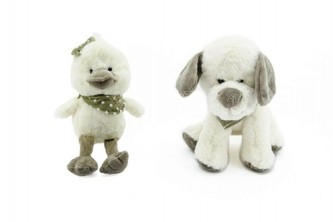 Zvířátko se šátkem plyš 23cm asst 2 druhy