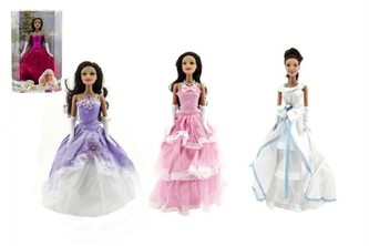 Panenka plast 28cm asst 4 druhy v krabici