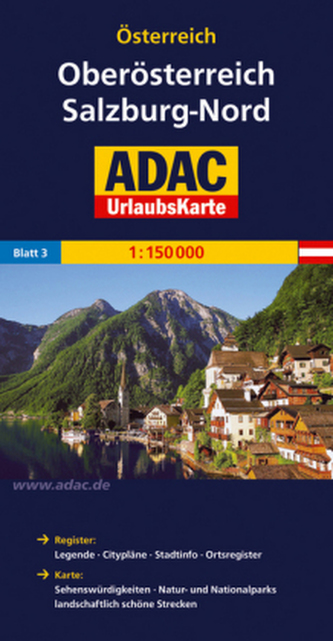 ADAC UrlaubsKarte Österreich - Oberösterreich, Salzburg-Nord