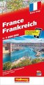 Hallwag Straßenkarte Frankreich. France. Francia